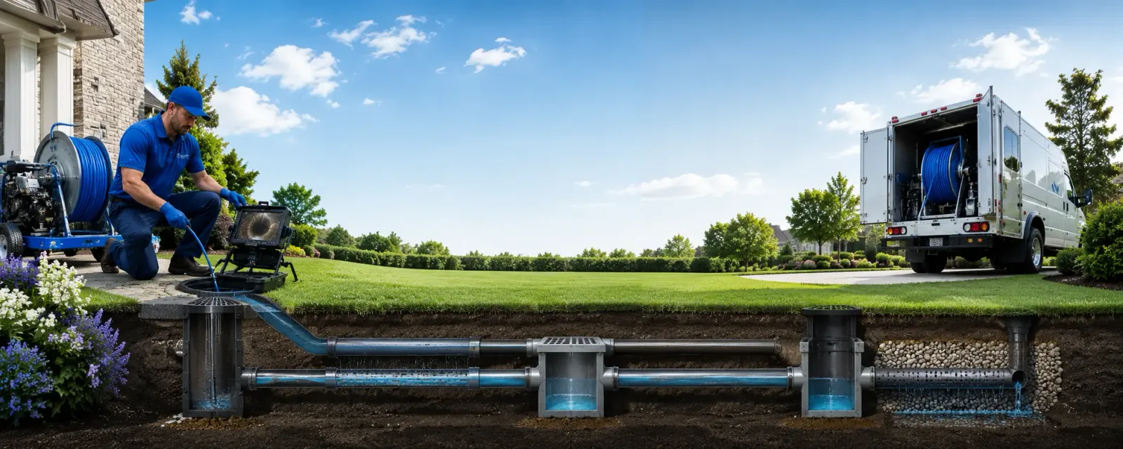 Outdoor drain cleaning information for Glennville, CA